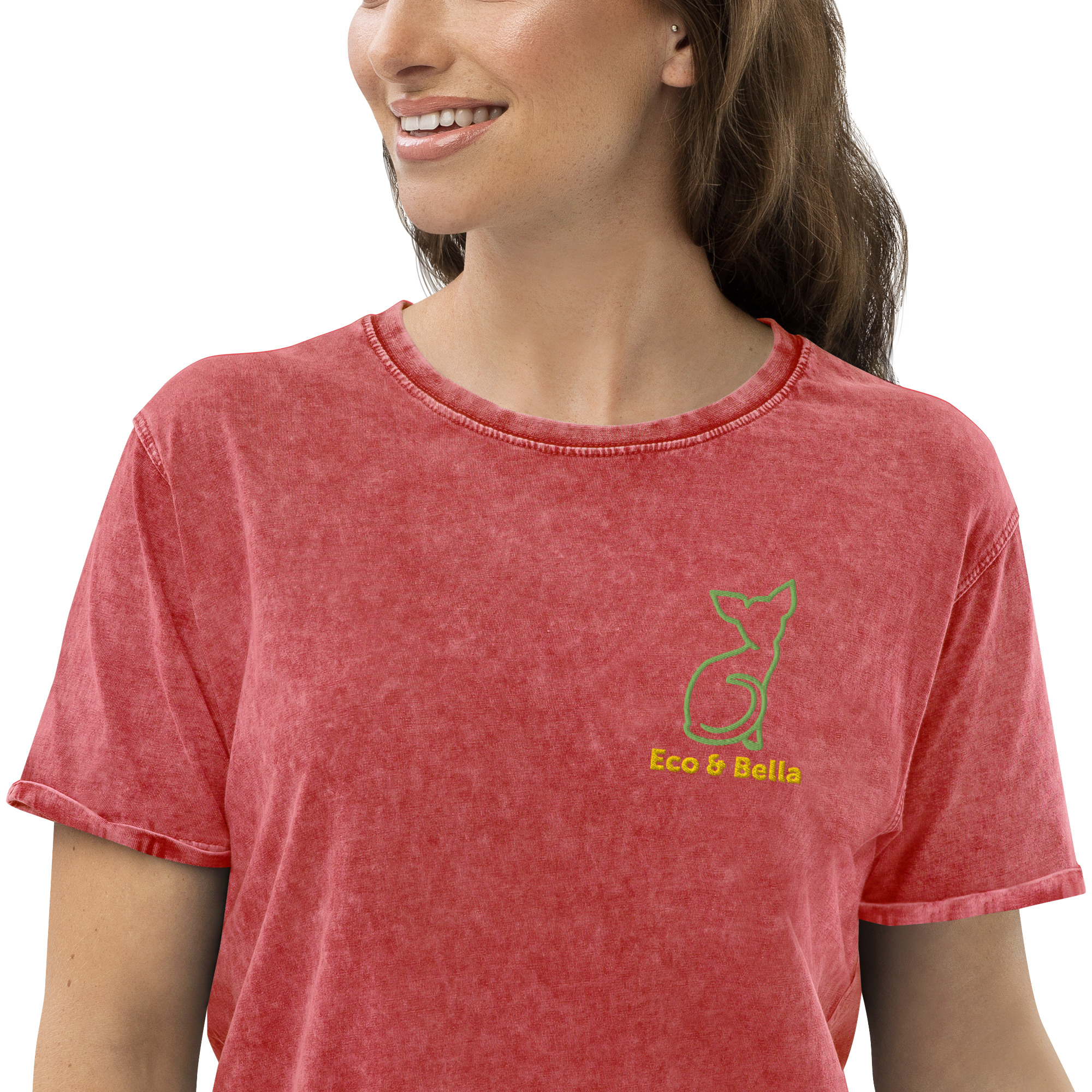 unisex-denim-t-shirt-garnet-red-zoomed-in-6692b136f175d.jpg